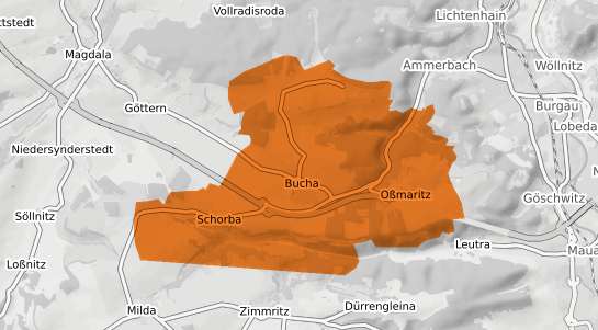 Mietspiegelkarte Bucha b. Poessneck