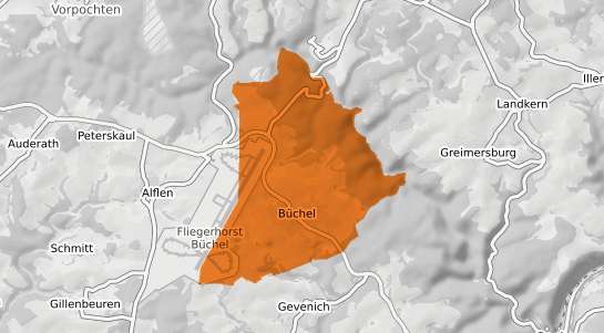 Mietspiegelkarte Buechel b. Soemmerda