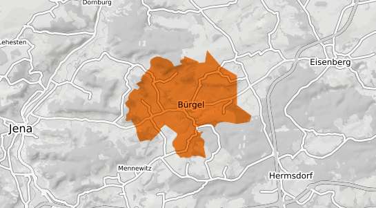 Mietspiegelkarte B&uuml;rgel (Th&uuml;ringen) Thueringen