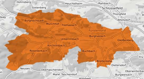 Mietspiegelkarte Burghaslach