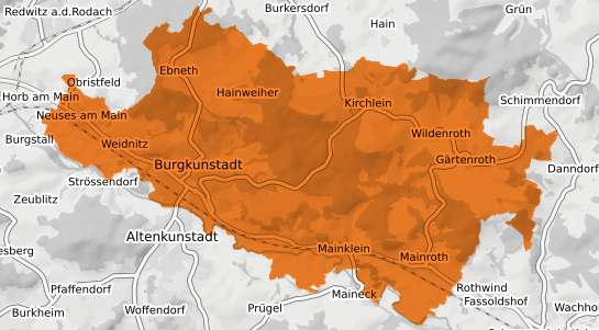 Mietspiegelkarte Burgkunstadt