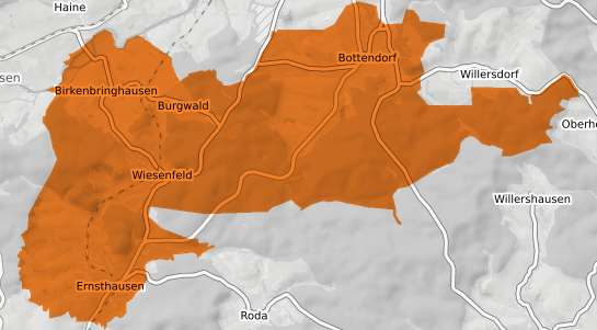 Mietspiegelkarte Burgwald Eder
