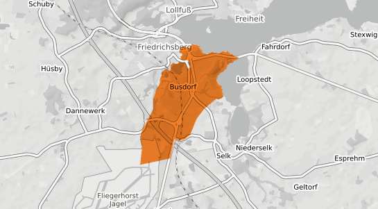 Mietspiegelkarte Busdorf b. Schleswig
