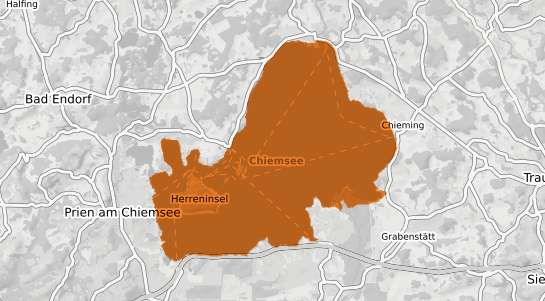 Mietspiegelkarte Chiemsee