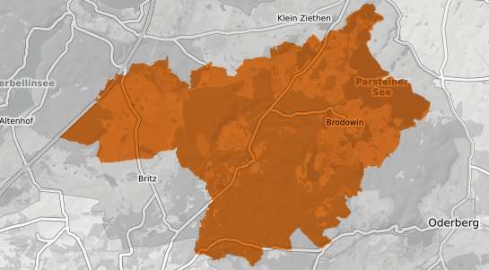 Mietspiegelkarte Chorin