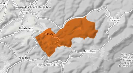 Mietspiegelkarte Clausen Kr. Pirmasens