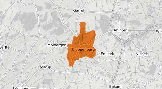 Mietspiegelkarte Cloppenburg