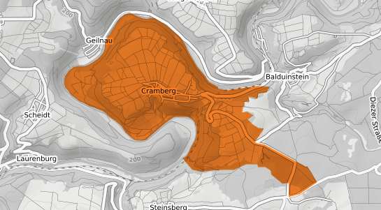 Mietspiegelkarte Cramberg