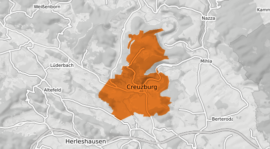 Mietspiegelkarte Creuzburg