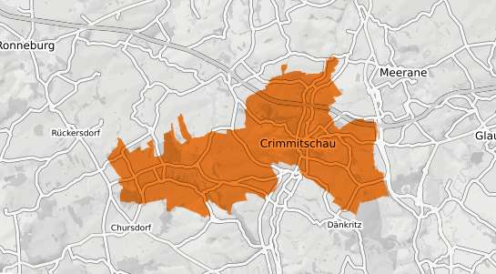 Mietspiegelkarte Crimmitschau