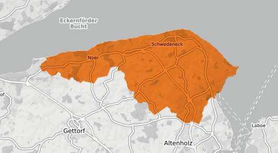 Mietspiegelkarte Daenischenhagen