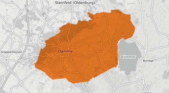 Mietspiegelkarte Damme (D&uuml;mmer) Duemmer