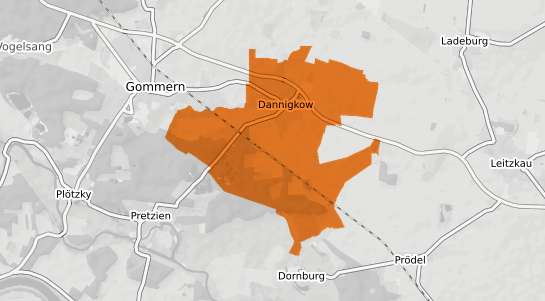 Mietspiegelkarte Dannigkow