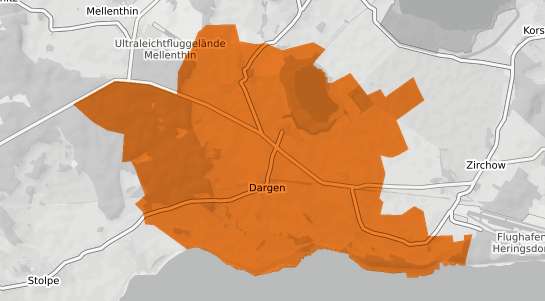 Mietspiegelkarte Dargen