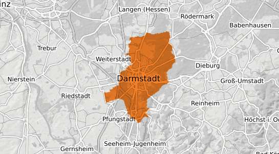 Mietspiegelkarte Darmstadt