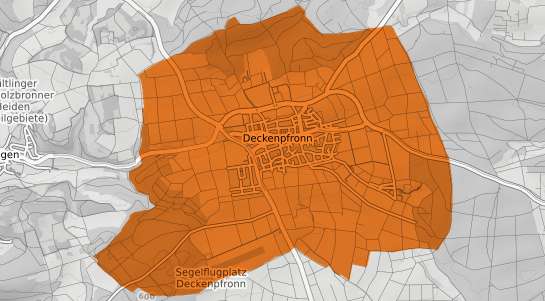 Mietspiegelkarte Deckenpfronn
