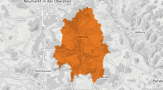 Mietspiegelkarte Deining Oberpfalz