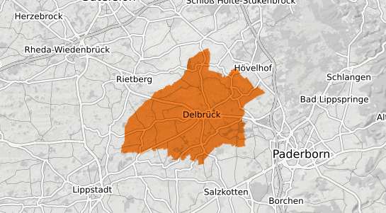 Mietspiegelkarte Delbr&uuml;ck