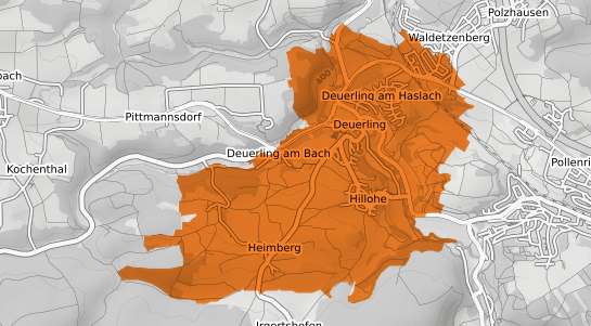 Mietspiegelkarte Deuerling