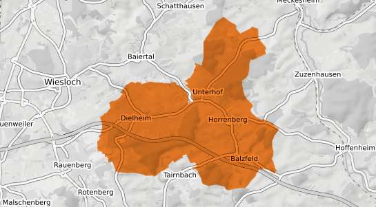 Mietspiegelkarte Dielheim