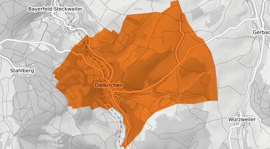 Mietspiegelkarte Dielkirchen