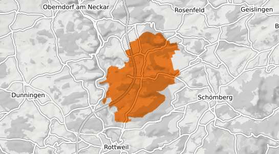 Mietspiegelkarte Dietingen b. Rottweil