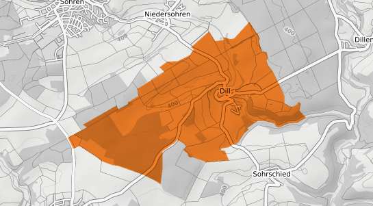 Mietspiegelkarte Dill