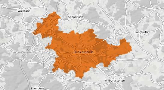 Mietspiegelkarte Dinkelsb&uuml;hl