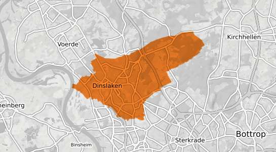 Mietspiegelkarte Dinslaken