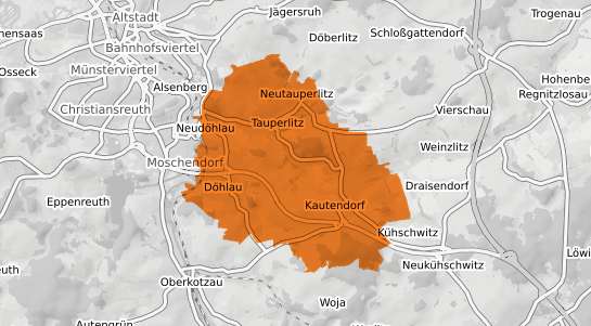 Mietspiegelkarte D&ouml;hlau Kr. Hof, Saale