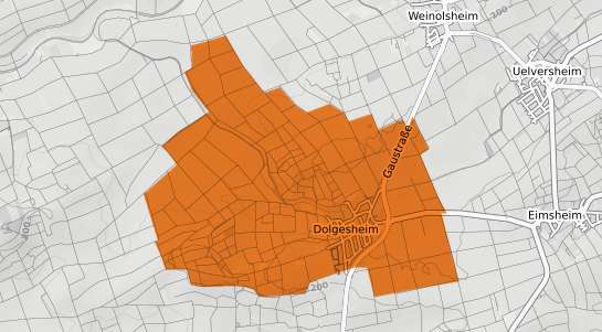 Mietspiegelkarte Dolgesheim
