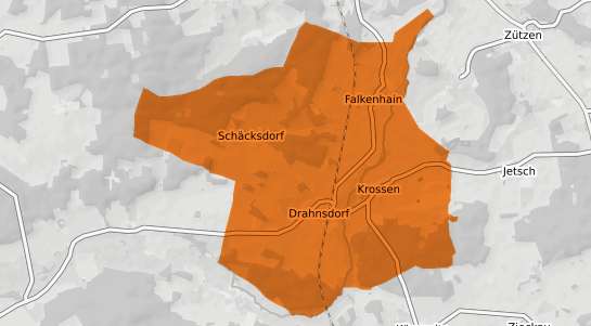 Mietspiegelkarte Drahnsdorf