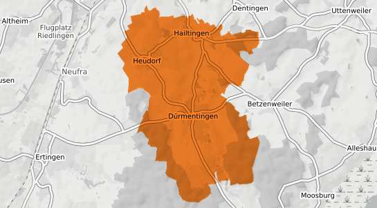 Mietspiegelkarte D&uuml;rmentingen