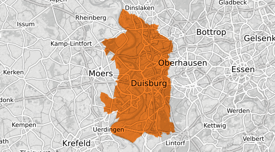 Mietspiegelkarte Duisburg
