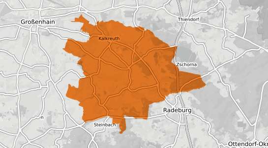 Mietspiegelkarte Ebersbach b. Grossenhain, Sachsen