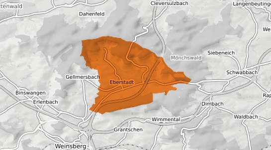 Mietspiegelkarte Eberstadt Wuerttemberg