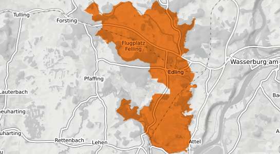 Mietspiegelkarte Edling b. Wasserburg a. Inn