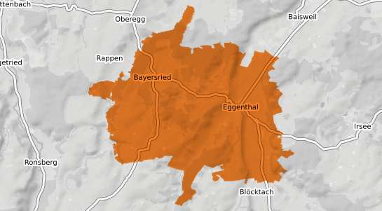 Mietspiegelkarte Eggenthal Schwaben