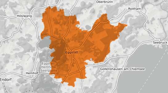 Mietspiegelkarte Eggst&auml;tt Kr. Rosenheim, Oberbayern