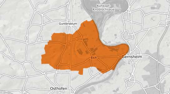 Mietspiegelkarte Eich Rheinhessen