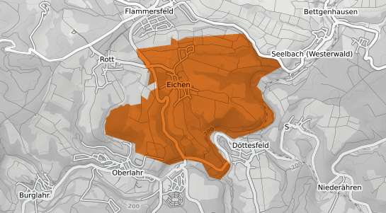 Mietspiegelkarte Eichen Kr. Altenkirchen, Westerwald