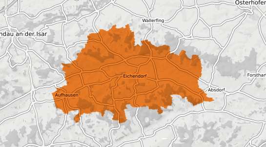 Mietspiegelkarte Eichendorf Niederbayern