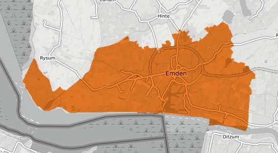 Mietspiegelkarte Emden Ostfriesland
