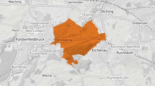 Mietspiegelkarte Emmering b. Wasserburg a. Inn