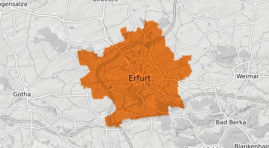 Mietspiegelkarte Erfurt