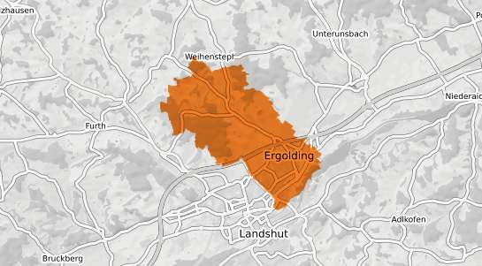 Mietspiegelkarte Ergolding