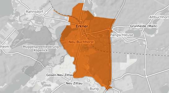 Mietspiegelkarte Erkner