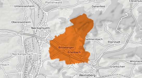 Mietspiegelkarte Erlenbach Kr. Heilbronn, Neckar