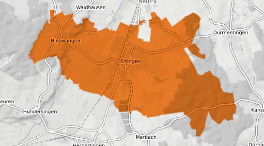 Mietspiegelkarte Ertingen
