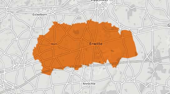 Mietspiegelkarte Erwitte